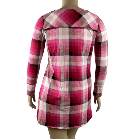 Soma Embraceable Pink Plaid Long Sleeve Sleep Shirt L - Picture 5 of 7